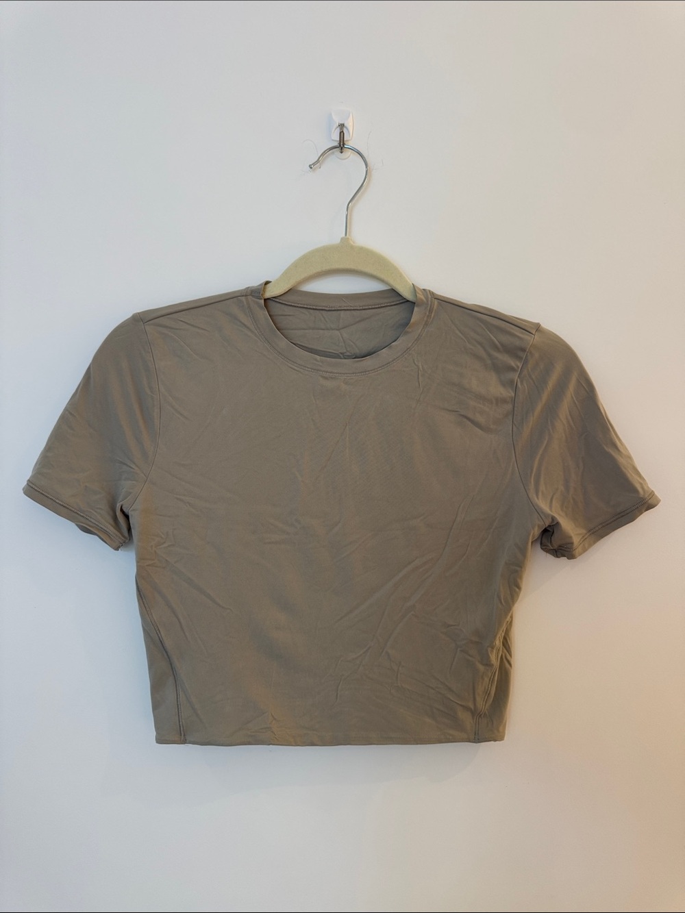 lululemon athletica Short Sleeve Crop Tee - Taupe